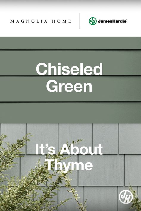 James Hardie Its About Thyme, Its About Thyme Exterior, Hardie Board Siding Ideas, Siding Inspiration, Hardie Siding Colors, James Hardie Siding Colors, Hardie Board Siding, Exterior Siding Options, Lp Smartside