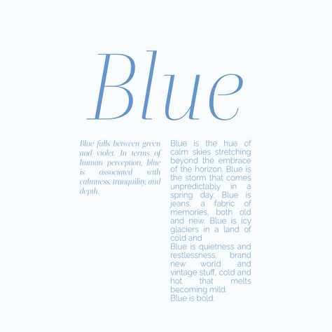 Poetic description of blue, aesthetic blue Blue Definition Aesthetic, Blue Meaning, Blue Aesthetic Pastel, Aesthetic Blue, Black And White Wallpaper, Aesthetic Words, White Wallpaper, Blue Aesthetic, Pastel Blue