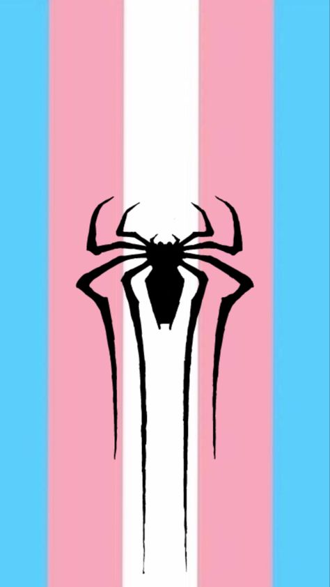 Trans Spiderman Wallpaper, Trans Flag Wallpaper, Subtle Trans Wallpaper, Trans Wallpapers, Trans Spiderman, Man Wallpaper Iphone, Spider Man Wallpaper Iphone, Wallpaper Trans, Transgender Wallpaper