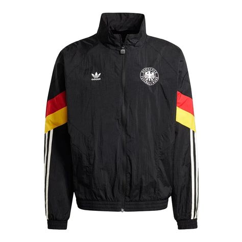 Jacket adidas Germany Fanswear Euro 2024 Black Soccer Jacket, Windrunner Jacket, Football Jackets, Adidas Track Suit, Soccer Kits, Nike Shox, Football Soccer, Track Jacket, Nike Dunk