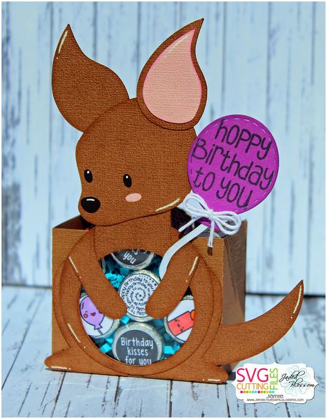 Kangaroo Craft, Cricket Joy Projects Craft Ideas, Diy Valentines Box, Gingerbread Mug, Christmas Sugar Cookie, Birthday Kiss, Jaded Blossom, Lee Ann, Birthday Activities