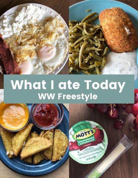 What I Ate WW Freestyle Recipe Diaries, What I Ate Today, Weight Watchers Dinner, Weight Watchers Snacks, Ww Freestyle, Weight Watcher Dinners, Weight Watchers Dinner Recipes, Unsweetened Applesauce, Menu Ideas