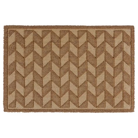 ACKVEDUKT Door mat, beige/brown, 2'0"x2'11" Add character to the entrance of your home by choosing a door mat with a pattern or different colors. Coir is a strong, durable fiber which is ideal for doormats. The coir fiber used for this doormat comes from coconut waste. Rhombus Pattern, At The Door, Coconut Fiber, Natural Latex, Beige Brown, The Door, Keep It Cleaner, Floor Mats, Three Dimensional