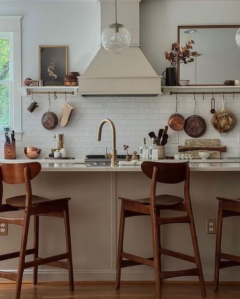 Goodman House, Schoolhouse Kitchen, Cafe Counter, Pink House, Pink Houses, Thanks For Sharing, Handmade Modern, Kitchen Pantry, Farmhouse Kitchen