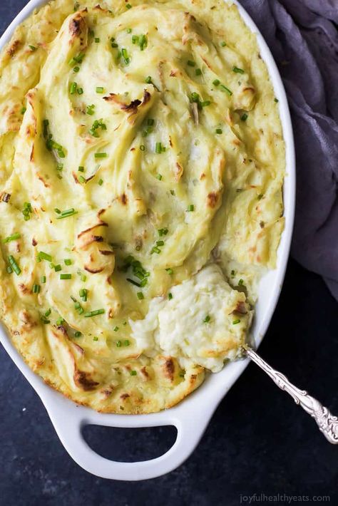 Chive Mashed Potatoes Recipe, Chive Mashed Potatoes, Twice Baked Mashed Potatoes, Sour Cream Mashed Potatoes, Mashed Potatoes Thanksgiving, Best Thanksgiving Turkey Recipe, Baked Mashed Potatoes, Perfect Mashed Potatoes, Mashed Potato Casserole