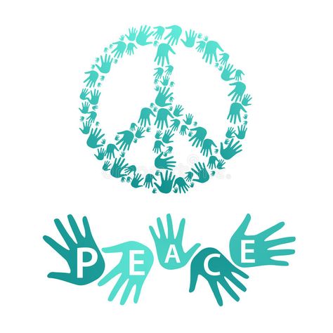 Symbol of pacifism and peace stock illustration Peace Symbol Drawing, Symbols Of Peace, Peace Logo Tattoo, Peace And Love Illustration, Peace Logo Symbols, Teach Peace Art, Peace Wallpaper Symbol, Craft Work For Kids, Love Illustration