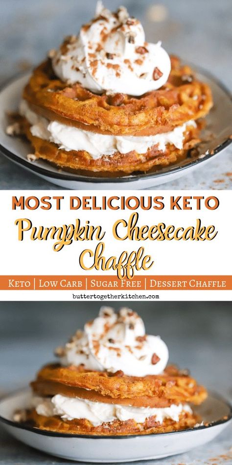 Chaffle Sweet, Pumpkin Chaffle, Chaffles Recipes, Whoopi Pies, Keto Pumpkin Cheesecake, Dirty Keto, Pie Muffins, Chaffle Recipes, Keto Chaffles