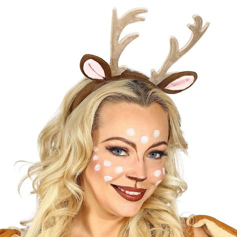 Fawn Headband, Fawn Costume, Easy Last Minute Costumes, Deer Halloween Costumes, Deer Headband, Deer Antlers Headband, Snowman Costume, Deer Makeup, Deer Ears