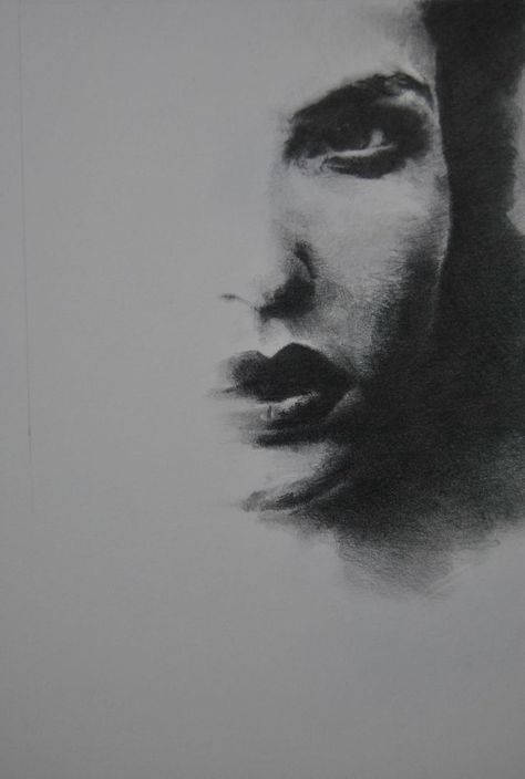 Charchol Drawing, Dark Charcoal Art, Moment Drawing, Playing With Shadows, Choose Her, Arte Peculiar, Why Her, Charcoal Portraits, Charcoal Sketch