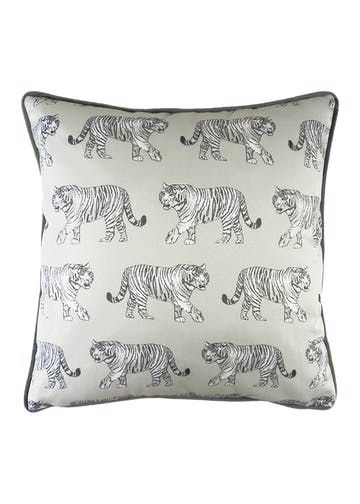 Greyscale Colour, African Jungle, Grey Cushion Covers, Silver Cushions, White Cushion Covers, Black Friday Furniture Sale, Repeat Prints, Quilted Sham, Majestic Animals