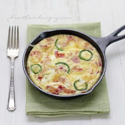 A low carb and gluten free recipe from I Breathe Im Hungry #ibih #lowcarb #keto #ketodiet #lchf #jalapeno #breakfast #eggs Low Carb Gluten Free Recipes, Atkins Recipes, Gluten Free Recipe, Jalapeno Popper, Frittata Recipes, Low Carb Eating, Keto Foods, Atkins Diet, Low Carb Paleo