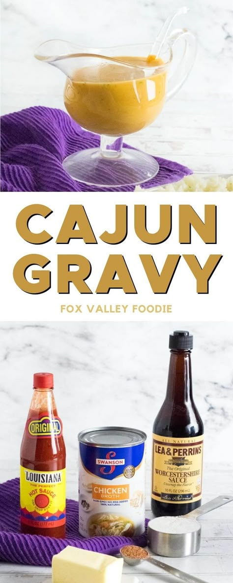 Unique Gravy Recipe, Cajun Turkey Gravy Recipe, Cajun Turkey Gravy, Cajun Gravy Fries, Copycat Popeyes Gravy, Redeye Gravy Recipe, Southern Brown Gravy Recipe, Cajun Chicken Gravy, Cajun Sides Dishes