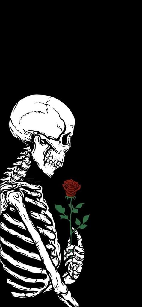 Roses And Skulls Wallpaper, Skeleton Lovers Art, Skeleton Love Wallpaper, Skeleton Wallpapers, Skull Wallpapers, Skeleton Rose, Skeleton Artwork, Halloween Wallpaper Iphone Backgrounds, Skeleton Drawings