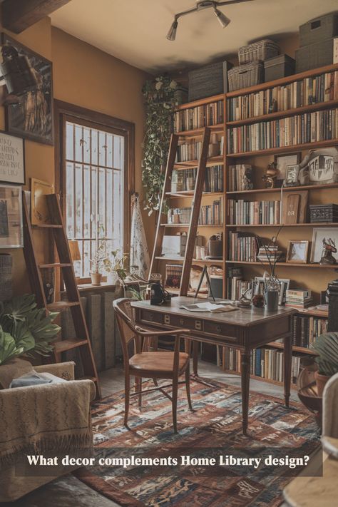 Incorporate japandi interiors into your home library design for a minimalist yet warm aesthetic. 🌿✨ Choose soft natural materials. 🪑 Small home library ideas such as built-in shelving create functional elegance. 📚🧺 Add cozy lighting and simple decor to balance functionality with style. 🌿✨ This mix makes for a calming, beautiful space to read and work.🌸 #smallhomelibraryideas #homelibrarydesign #smallofficeideas #cozylibraryroomideas #minimalistoffice #workspaceinspiration #officewalldesign Cozy Library Room Ideas, Cozy Office Ideas, Small Home Library Ideas, Small Home Library, Lighting Artwork, Luxury Home Office, Office Room Design, Home Library Ideas, Modern Luxury Home