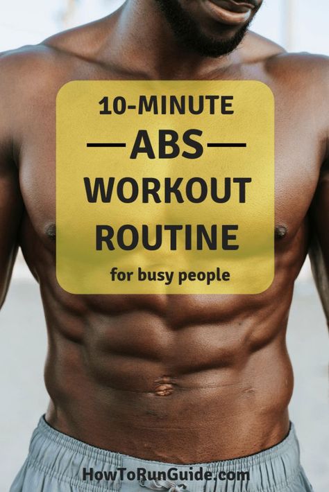 10-Minute abs workout routine you can easily fit into your daily life. Get defined, strong abs! Men Stomach Workout, Ab Exercise Routines, Mens Ab Workout, Best Ab Workout For Men, Abs Workout Routines For Men, Home Exercise For Men, Abs Workout Routines For Men At Home, Core Workout At Home For Men, Beginner Ab Workout Men