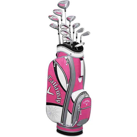 Pink Callaway Golf Clubs Golfing Women, Callaway Golf Clubs, Golf Girl, Golf Ladies, Golf Pictures, Best Golf Clubs, Golf Stuff, Golf Style, Golf Clothes