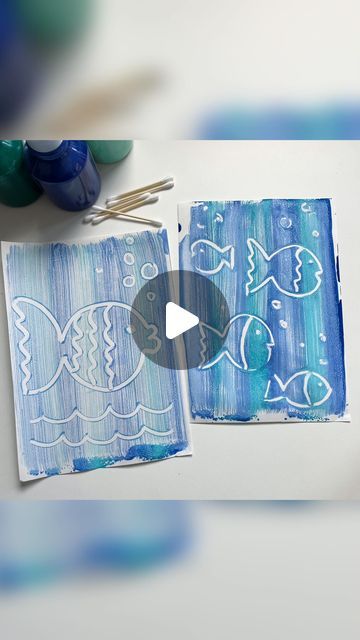 Cheryl Gavrielides on Instagram: "Cotton bud mono prints 🐟   Today is World Ocean day and so we made the cutest under the sea mono prints.   This is one of our new favourite ways to paint!  It’s so easy to do and you can make them over and over again!   Go check my stories to see my girl and my nephew make one together. It’s so cute!   Have you made any world ocean day crafts? Tag me in your creations so I can share some xx  #worldoceanday #underthesea #fishcraft #animalcrafts #monoprinting #monoprintsforkids #kidscrafts #paintingforkids #undertheseatheme #naturecrafts #monoprints #letscraft #diycrafts #creativemamacrafts #bastelnmitkindern #papercrafts #actividadesinfantiles #kidsactivities #seacreatures #activityideas #craftymum" Ocean Kids Activities, Ocean Day Activities For Kids, Sea Crafts For Preschoolers, Under The Sea Crafts For Preschoolers, Under The Sea Activities For Preschool, Sea Activities For Kids, Ocean Art Projects For Kids, Sea Crafts For Kids, Under The Sea Drawing