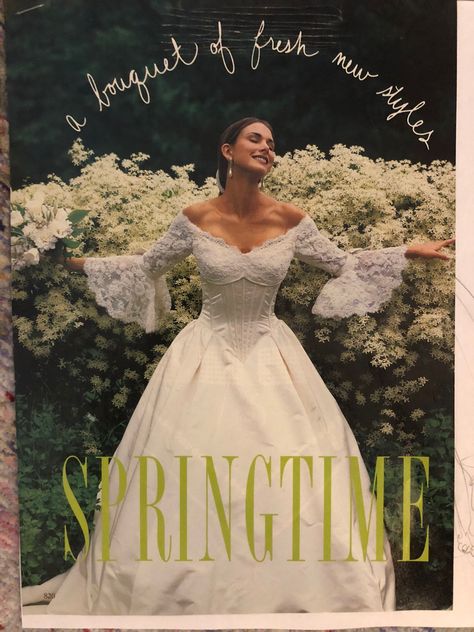 First gown 1993 Randy Fenoli Dresses, Vintage Fairytale Wedding, Randy Fenoli, Bow Wedding Dress, Wedding Dress Patterns, Vintage Wedding Dress, Dream Wedding Ideas Dresses, Fashion Wedding, Vintage Bride