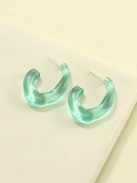 Acrylic Crafts, Earrings Shein, Diy Epoxy, Plastic Jewelry, Plastic Resin, Packaging Design Inspiration, Acrylic Earrings, Acrylic Colors, Glass Jewelry