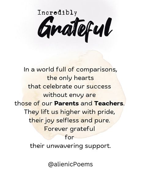 Incredibly grateful for Parents and Teachers #teacher #teacherinspiration #parents #parentslove #parentsbelike #parentslove Do you agree?? Parents Be Like, Teacher Inspiration, Only Hearts, Forever Grateful, Parenting Quotes, The Teacher, Parenting, Quotes, Quick Saves