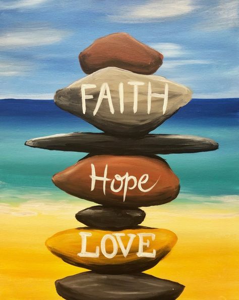 Friendship Paintings, Christian Canvas Paintings, Scripture Painting, Paint N Sip, Tree Watercolor Painting, Art Projects For Adults, Christian Canvas, Picture Wall Art, Sip And Paint