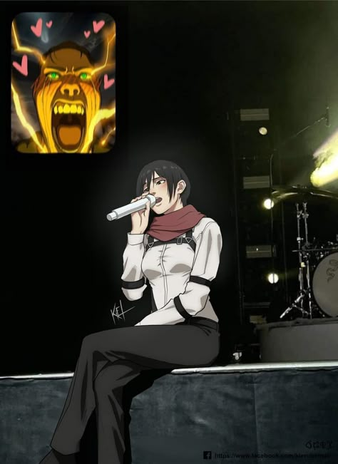 Anime: Attack On Titan • Shingeki No Kyojin • AOT • Meme • Joke • Singing Lord Aizen, Aot Meme, Meme Joke, Aot Funny, Aot Eren, Aot Memes, Eren X Mikasa, Titans Anime, Attack On Titan Season