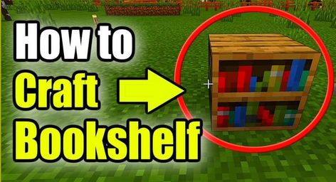 How to Make a Bookshelf in Minecraft: https://www.toevolution.com/make-a-bookshelf-in-minecraft Minecraft Recipes, Make A Bookshelf, How To Make Book, Minecraft Food, Enchanted Book, Recipes Book, How To Craft, Wooden Planks, Can Crafts