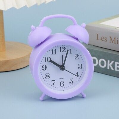 Plastic Cartoon Alarm Round Bedside Clock Small Alarm Clock Desk Decoration | eBay Lavender Room Decor Ideas, Purple Room Accessories, Lavender Room Decor, Preteen Bedroom, Purple Clock, Cute Alarm Clock, Round Bedside, Purple Room Decor, Lavender Room