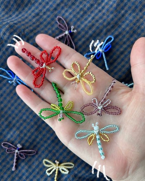 My 💕🍀dragonfly lucky charms🍀💕! Keep one in a pocket for good luck🐞💖These are wire-wrapped with a variety of beads💎, product link: https://pomegranatebeadsco.etsy.com/listing/1771769566, 🔗shop link in my bio🔗 #luckycharms #etsysellersofinstagram #fyp #etsyjewelry #handmadewithlove Dragonfly Beaded, Dragonfly Keychain, Beaded Creatures, Beaded Dragonfly, For Good Luck, Lucky Charms, Jewelry Inspo, Dragonflies, Etsy Jewelry