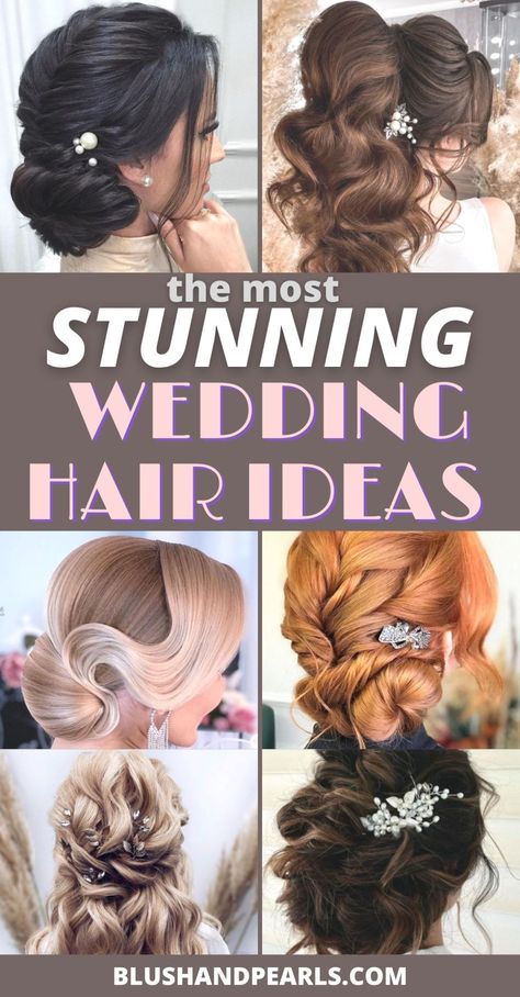 A Guide To Bridal Hairstyles For Long Hair - Blush & Pearls Bride Hairstyles For Long Hair Updo, Wedding Hairstyles For Thick Long Hair, Long Hair Bridal Hairstyles With Veil, Long Bridal Hair With Veil, Elegant Wedding Hairstyles Half Up Half Down, Elegant Half Up Half Down Hairstyles, Bridal Updos For Long Hair, Wedding Updo With Veil, Bridal Hair Vintage