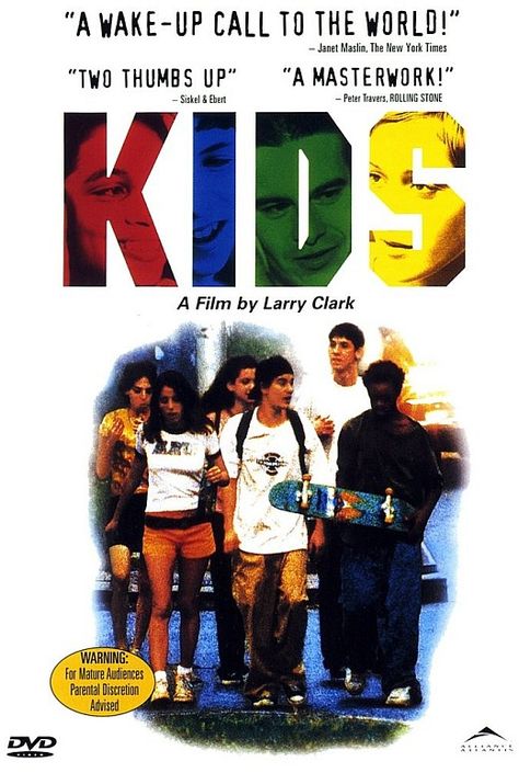 . Kids Movie 1995, Kids 1995, Kids Movie Poster, Harmony Korine, 1995 Movies, Larry Clark, Kids Movie, Chloë Sevigny, High School Kids