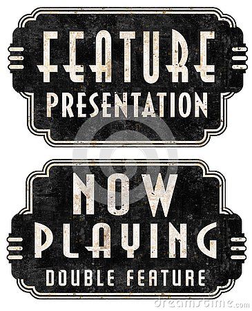 Now Playing Feature Presentation Movie Marquee Signs Stock Illustration - Illustration of isolated, award: 128067298 Theater Marquee Sign, Now Playing Movie Sign, Marquee Illustration, Now Showing Movie Sign, Movie Marquee Sign, Diy Scroll, Movie Theater Party, Hollywood Prom, Theater Sign