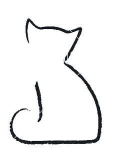 Little Cat Tattoo Little Cat Tattoo, Minimalist Cat Tattoo, Cat Outline Tattoo, Cats Tattoo, Cat Tattoo Simple, Tier Tattoo, Pawprint Tattoo, Cat Outline, Black Cat Tattoos