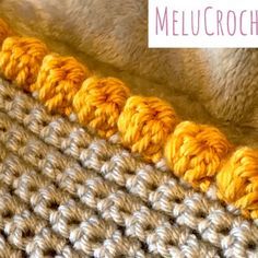 Bobble Stitch Crochet Blanket Edging, Crochet Bobble Stitch Edging, Crochet Bobble Edges For Blankets, Crochet Bobble Borders For Blankets, Bobble Stitch Crochet Border, Crochet Stitches For Borders, Bobble Edge Crochet, Modern Crochet Border, Bobble Border Crochet