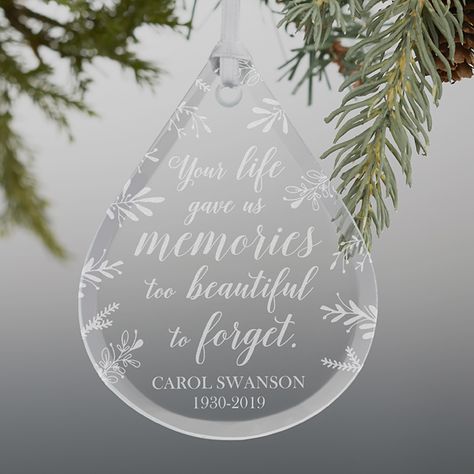 Personalization Mall, Memorial Wind Chimes, Christmas In Heaven, Custom Memorial, Custom Christmas Ornaments, Memorial Ornaments, Photo Ornaments, Gifts Personalized, Engraved Gifts