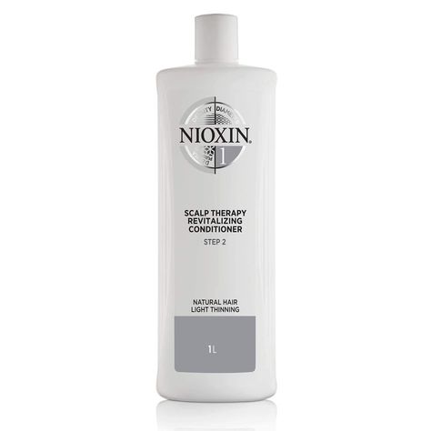 Nioxin System 1 Scalp Therapy Conditioner for Natural Hair with Light Thinning, 33.8 oz Nioxin Shampoo, Humulus Lupulus, Dunner Wordend Haar, Natural Hair Shampoo, Good Shampoo And Conditioner, Aging Hair, Hair Regrowth Treatments, Thickening Shampoo, Regrow Hair