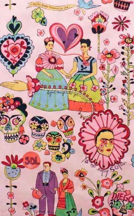 Fondos de pantalla de Frida Kahlo Frida And Diego, Arte Doodle, Frida Art, Frida Kahlo Art, Alexander Henry, Back Ground, Diego Rivera, Mexican Art, Mexican Folk Art