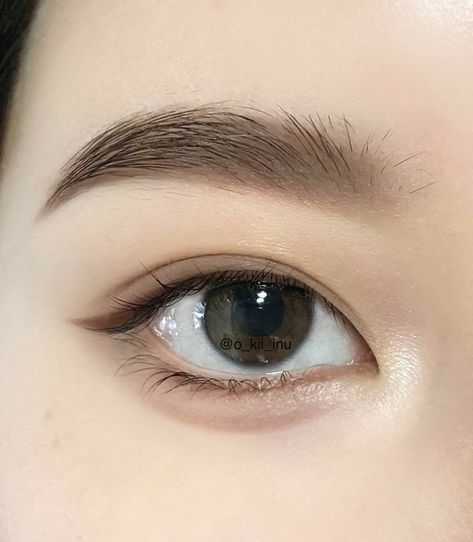 Douyin Eyebrows, Bentuk Alis, Doll Eye Makeup, Face Art Makeup, Korean Eye Makeup, Eye Makeup Pictures, Face Makeup Tutorial, Asian Eyes, Creative Eye Makeup