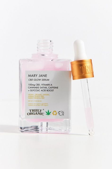 Truly Organic Mary Jane CBD Glow Serum | Urban Outfitters Truly Organic, French Beauty Secrets, Glow Serum, Shower Skin Care, Body Serum, Skin Care Kit, Skin Care Solutions, Body Skin Care Routine, Face Skin Care