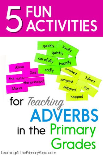 Teaching Adverbs, Adverbs Lesson, Adverb Activities, Grammar Lesson Plans, Adverbs Worksheet, Adjectives Activities, Writing Conventions, Grammar Games, Fluency Activities