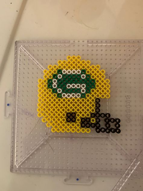 Perler Bead Football Pattern, Perler Bead Patterns Football, Football Perler Beads, Football Perler Bead Patterns, Green Bay Packers Crafts, Perler Earrings, Melted Beads, Hamma Beads Ideas, Easy Perler Bead Patterns