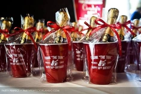 Image result for 70th birthday party ideas for men 50th Birthday Party Ideas For Men, 50th Birthday Party Favors, Party Favors For Adults, Unique Party Favors, Mens Birthday Party, 50th Party, 70th Birthday Parties, Christmas Party Favors, 40th Birthday Parties