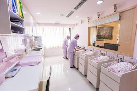 Hospital Nursery Design, Nap Area, Daycare Room Design, Hospital Nursery, Medical Clinic Design, Children's Clinic, Baby Spa, Hospital Architecture, Chinese New Year Design