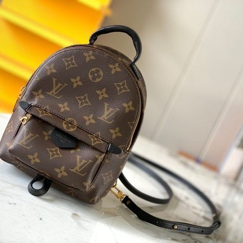 Louis Vuitton Palm Sprinss Mini Backpack Louis Vuitton Mini Bag, Louis Vuitton Backpack, 72 Hours, Bagpack, Mini Backpack, Vuitton Handbags, Louis Vuitton Handbags, Authentic Louis Vuitton, Mini Bag