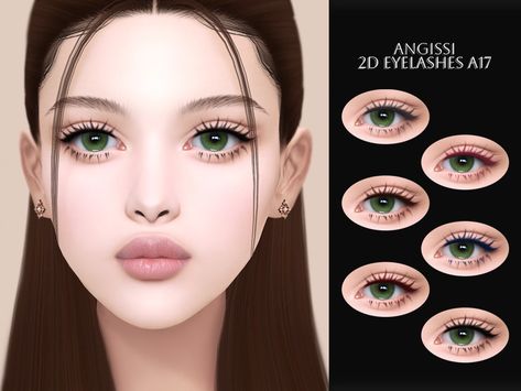 The Sims Resource - 2D eyelashes A17 Ts4 Cc 3d Eyelashes, Maxis Match Eyelashes, Ts4 Cc Lashes 3d, The Sims 4 Cc Resource Eyelashes, Sims4 Cc 3d Eyelashes, Sims4 Cc Eyelashes, Sims 4 Cc Makeup Eyeliner, Sims 4 Asian Makeup, The Sims Resource Eyelashes