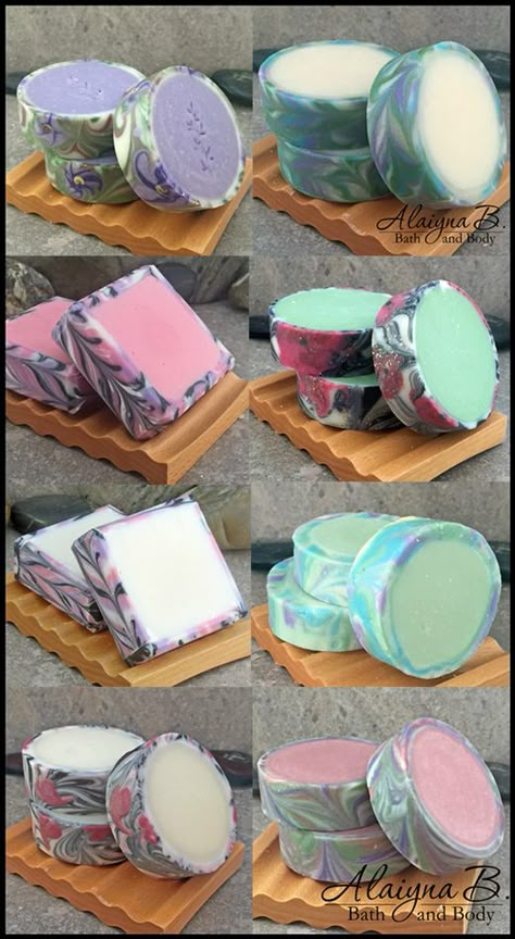 Alaiyna B. Bath and Body: Collection of Rimmed Cold Process Soaps. Beautiful cold process soaps that make for great and unique gifts. Rimmed soap. Savon Diy, Diy Soap Recipe, Săpunuri Handmade, Homemade Soap Recipes, Diy Spa, Homemade Bath Products, Diy Body, Bath Soap, Lotion Bars