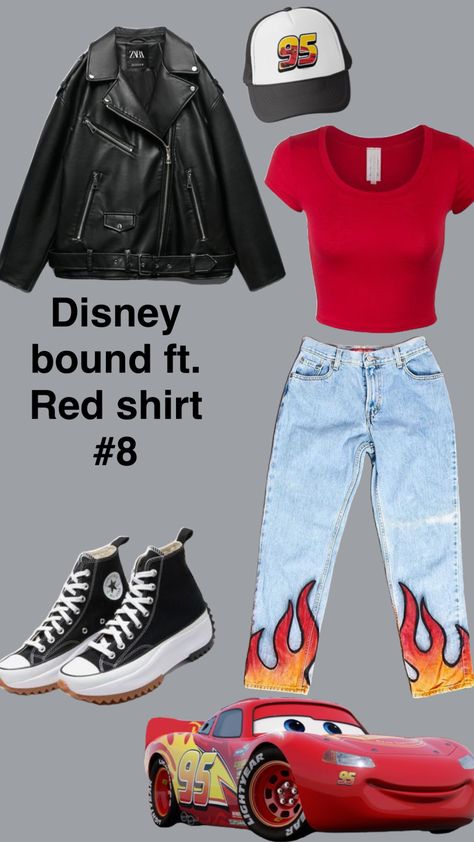 Cars Disneybound, Tow Mater, Cars Disney, Disney Bound Outfits, Disney Cruise Line, Disney Cruise, Red Shirt, Disney Outfits, Teen Fashion Outfits