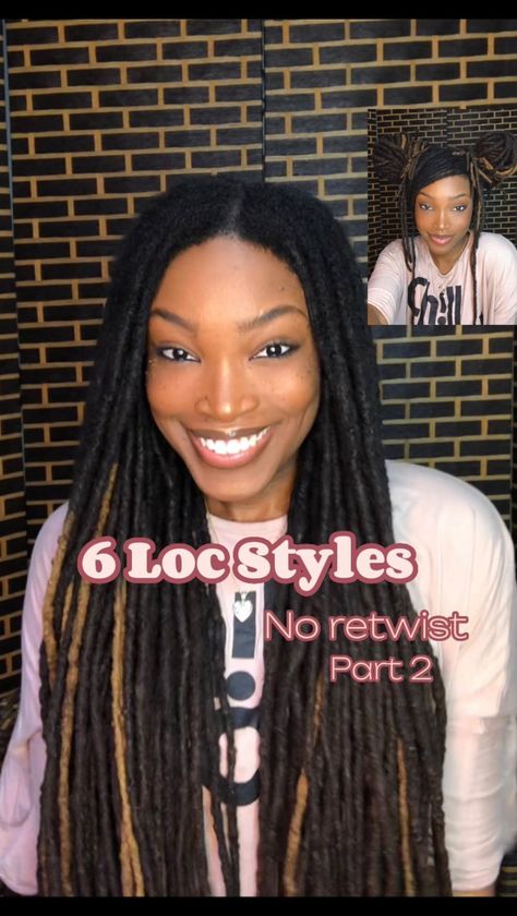 Latonya | Locs | Island Life | 5 quick & easy loc styles *no retwist* 🤎 Tutorial on my YouTube channel: LatonyaTropicana 🏝️🫶🏾 . . . . #blackgirl #blackgirlmagic #melanin... | Instagram Quick Loc Styles Simple No Retwist, Quick Loc Styles Simple, No Retwist Styles, Easy Loc Styles Medium, Locs Hairstyles No Retwist, Loc Styles No Retwist, Easy Loc Styles, No Retwist Loc Styles, Long Loc Styles