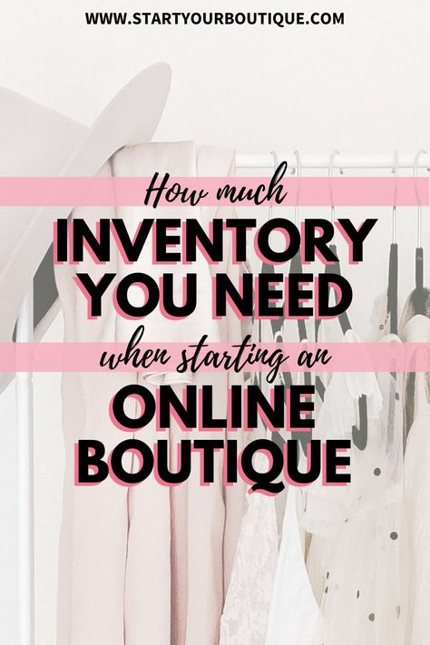 Since inventory is a liability, you never want to get stuck with more than you can sell. You also want to make the most out of every dollar you spend and be able to track inventory easily. Learn more about what you ACTUALLY need when starting your online clothing boutique. Starting Online Clothing Boutique, Start An Online Boutique, Online Boutique Business, Wholesale Clothing Vendors, Ecommerce Tips, Boutique Marketing, Ecommerce Startup, Starting An Online Boutique, Inventory List