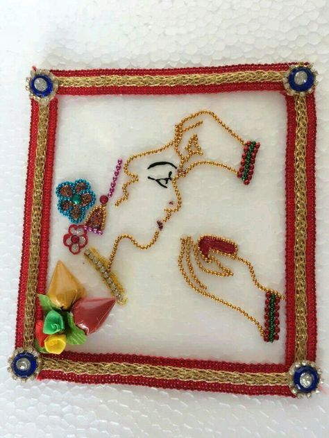 Indian Wedding Crafts Diy, Pasupu Kumkum Packing Ideas, Rukhwat Ideas Indian Weddings, Pista Shell Crafts, Thali Decoration Ideas, Wedding Gift Pack, Bridal Gift Wrapping Ideas, Marriage Decoration, Wedding Gifts Packaging